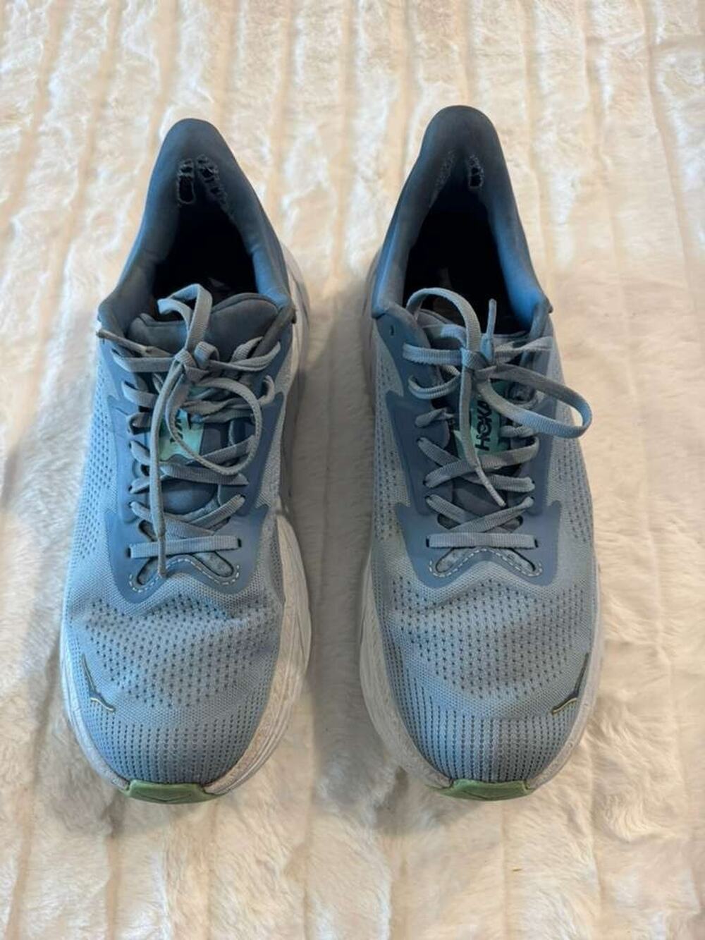 HOKA Clifton 8 Men's Size 9.5 Blue Running Shoes Sneakers Pre-Owned